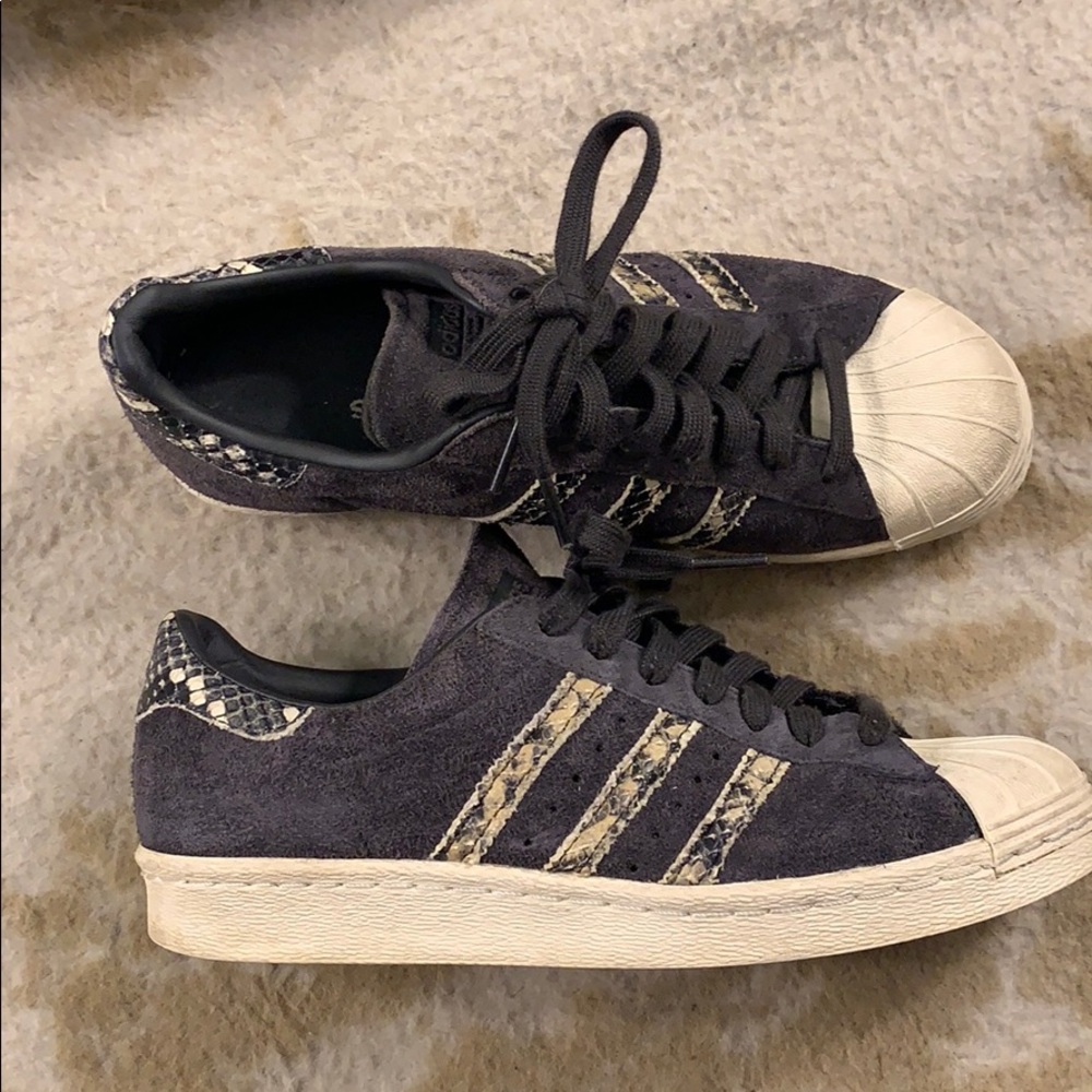 Adidas snake print sneakers